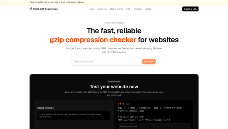 Check GZIP Compression